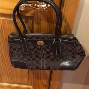 Brown Coach Bag with matching wallet